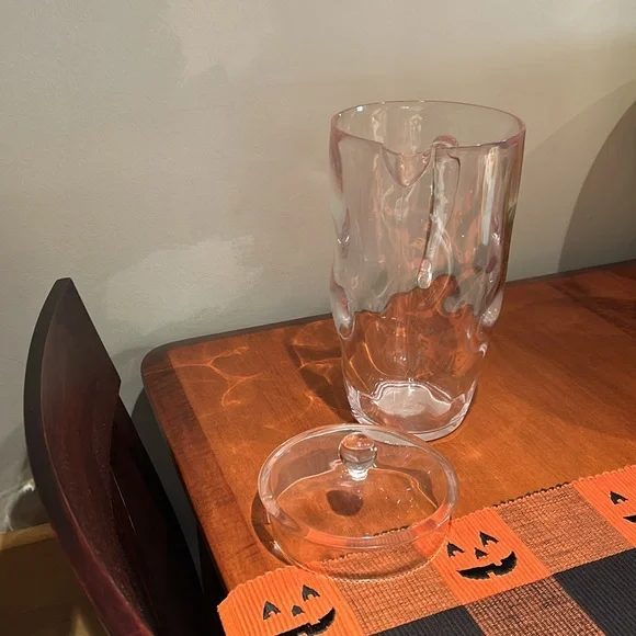 Acrylic clear pitcher from Home goods. Smoke free pet free home. 11 inch tall - Picture 3 of 6